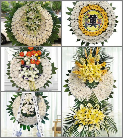 山东济宁汶上县郭仓镇沙沟村花圈速递